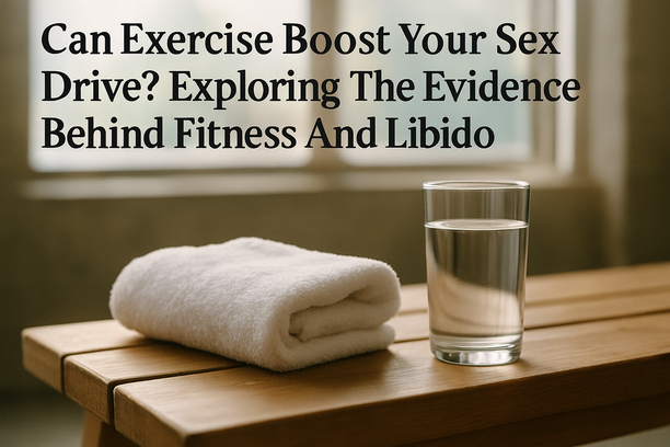 alt_text: A gym towel and glass of water on a wooden bench, illuminated by soft natural light.